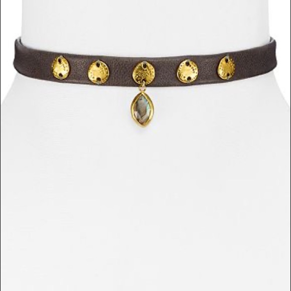 CHAN LUU Choker w/Labradorite Marquis & Dust Bag✨
